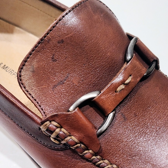 Johnston & Murphy Brown Leather Bit Loafers Men’s 11.5 M Dress Shoes Classic - Picture 10 of 11